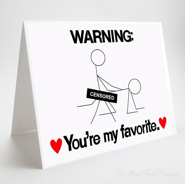 Funny Adult Greeting Card You Re My Favorite By Misstandesigns