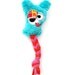 Lil Mini Durable Plush 'N Tug Dog Toy with Secret Heart Fortune & Squeaker - Panda by Fugly Friends