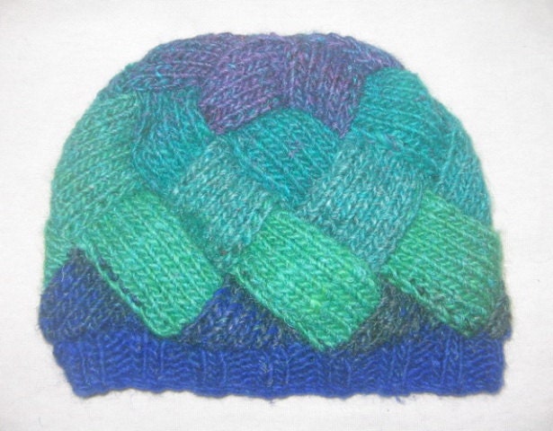 Entrelac Hat KNITTING PATTERN downloadable file by ...