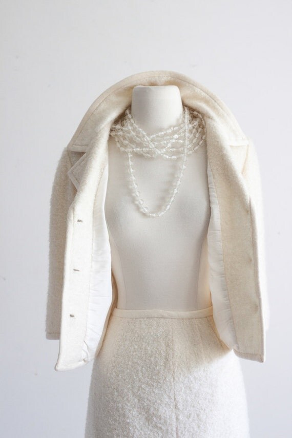 white two piece skirt suit