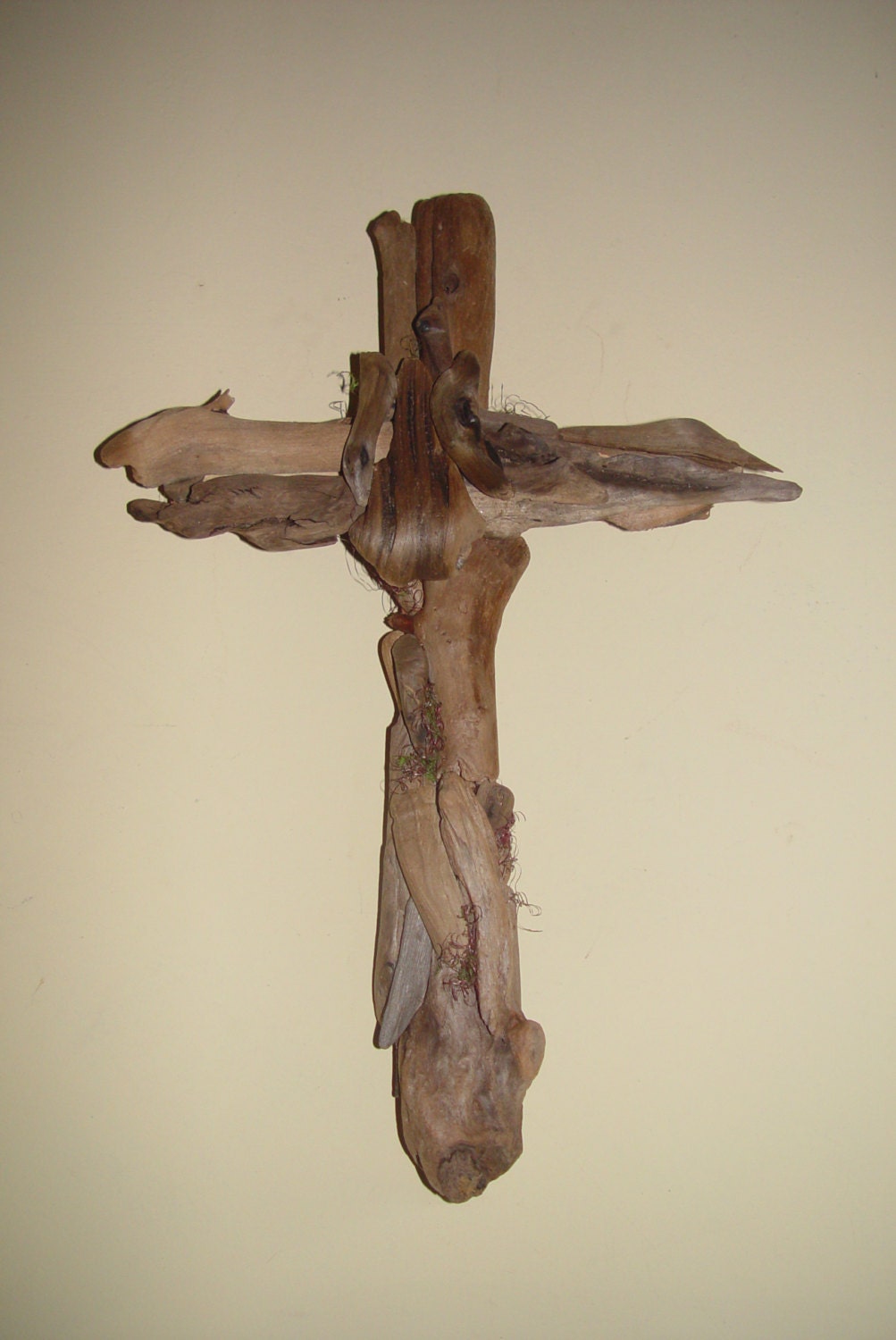 Small Driftwood Wall Cross that reflects by EagleCountryCreation