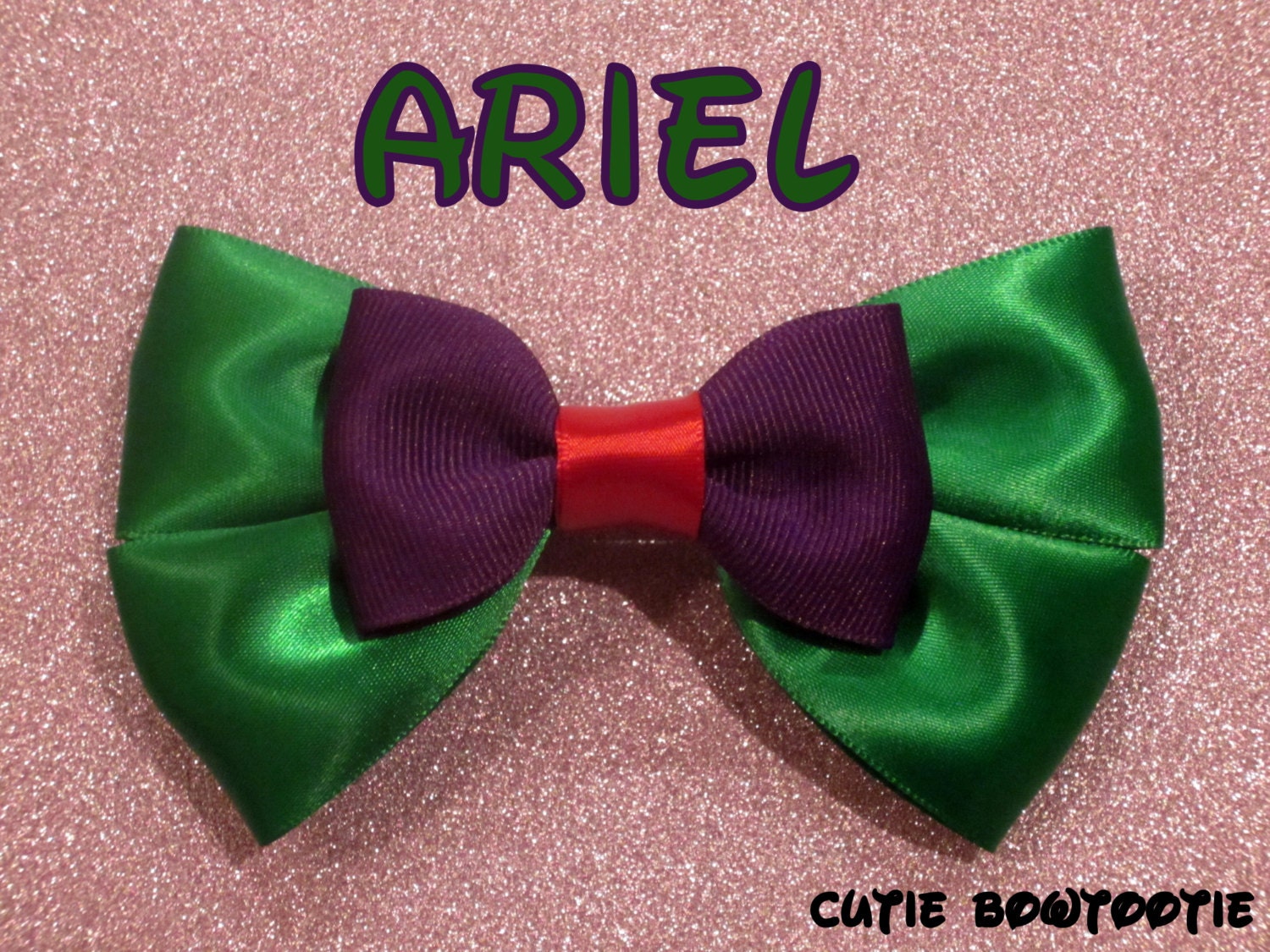 Ariel Little Mermaid Ispired Disney Bow