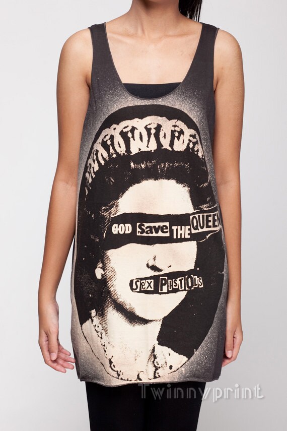 Items Similar To God Save The Queen Sex Pistols Punk Rock Tank Top On Etsy