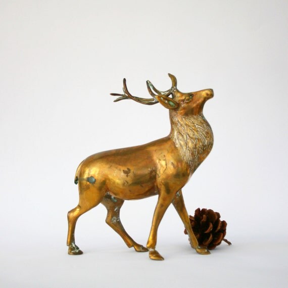 retro reindeer decorative figurine