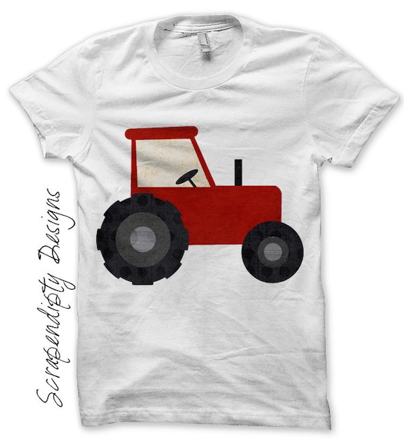 Iron on Tractor Shirt PDF Farm Iron on by ScrapendipityDesigns
