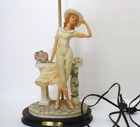 Crosa Collections Lamp. Lady Figurine by CreekLifeTreasures
