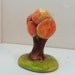Miniature Clay Fall Color Tree Sculpture