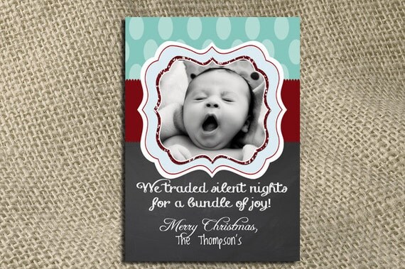 Silent Night Printable Announcement Il_570xn