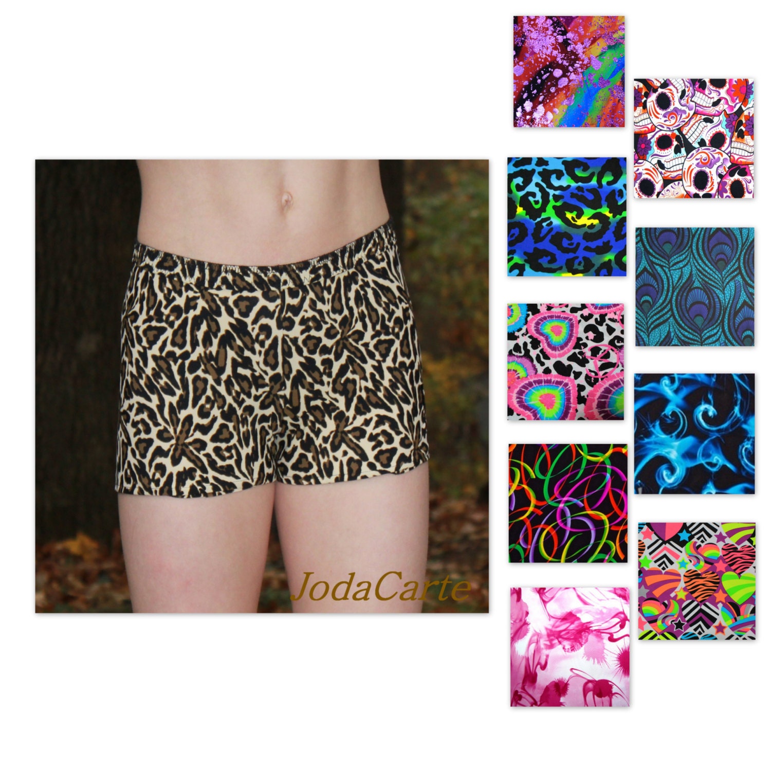 Spandex Nylon Shorts Women's Sizes by JodaCarte on Etsy