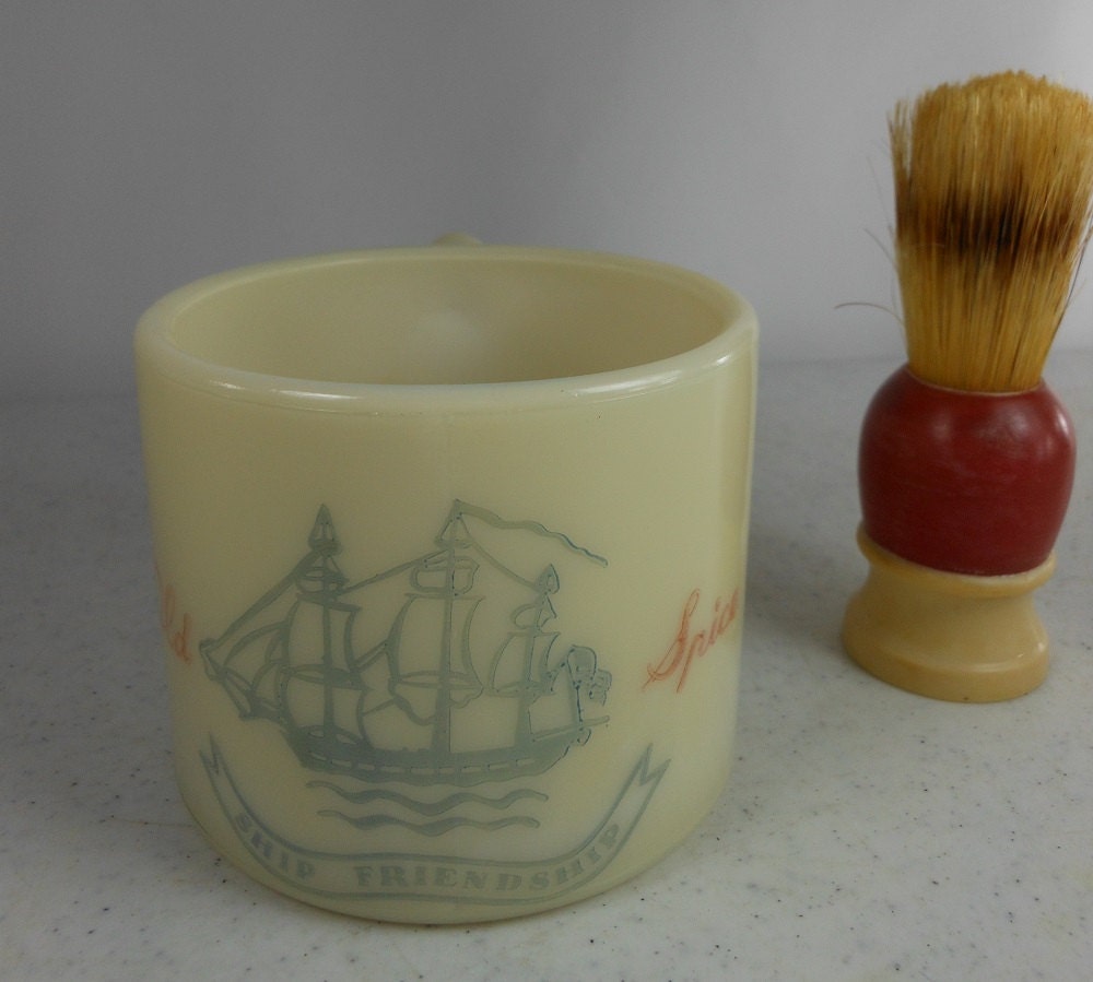 OLD SPICE Shaving Mug Ever Ready Shaving Brush by PatziPlace