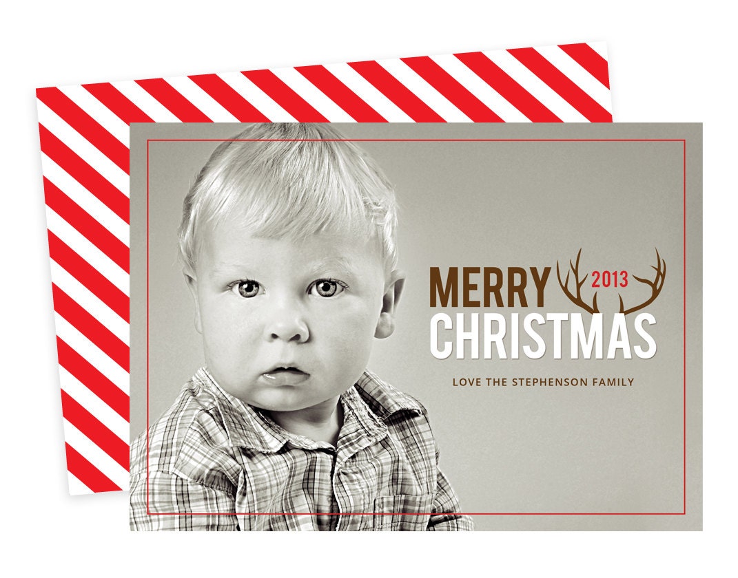 Printable Custom Christmas Photo Card - Merry Christmas 2013 Il_570xn