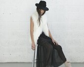Long Sheer Black Skirt - naftul Long Sheer Black Skirt - naftul