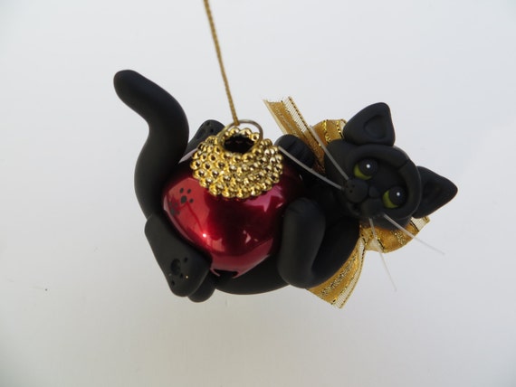 black cat ornaments for christmas tree