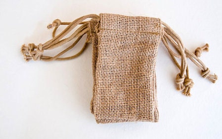24 5 X 6 Burlap Bags with Drawstring, favor bags, wedding favor bags, birthday favors, burlap bags, Thank You Rustic Shabby Chic Candy Bags Il_570xn