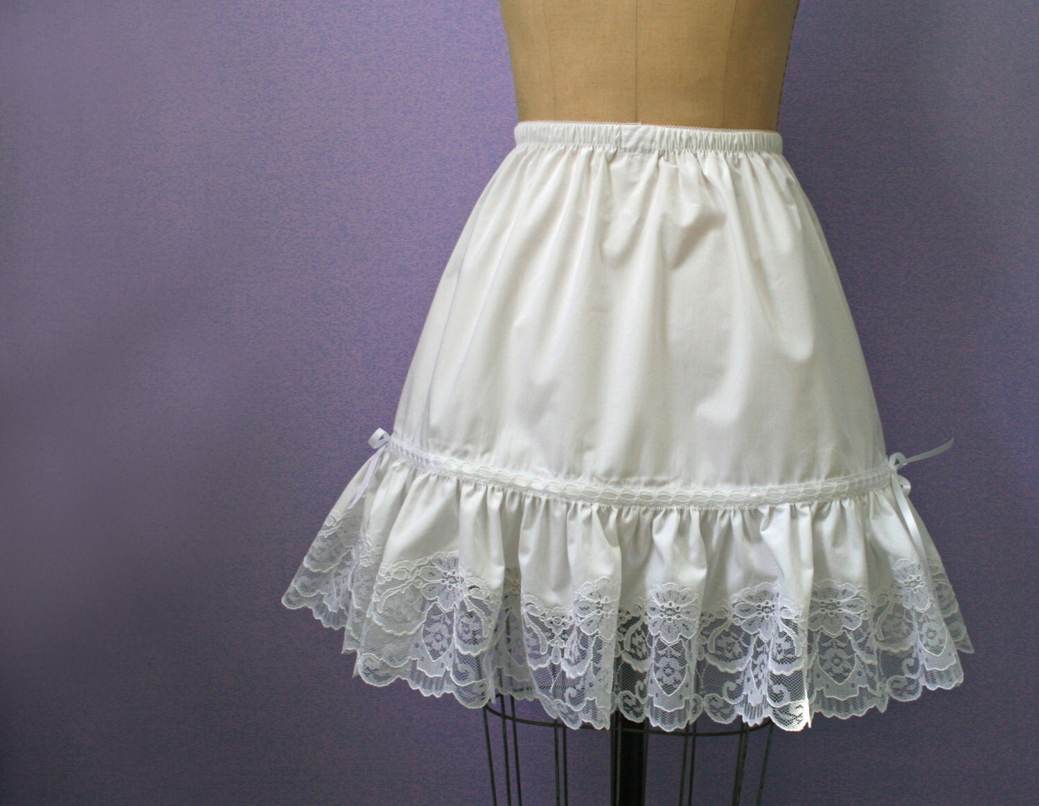 plus size knee length petticoat