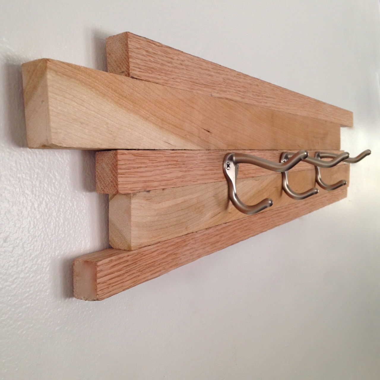 Items similar to Reclaimed Wood Coat Rack // MidCentury Modern