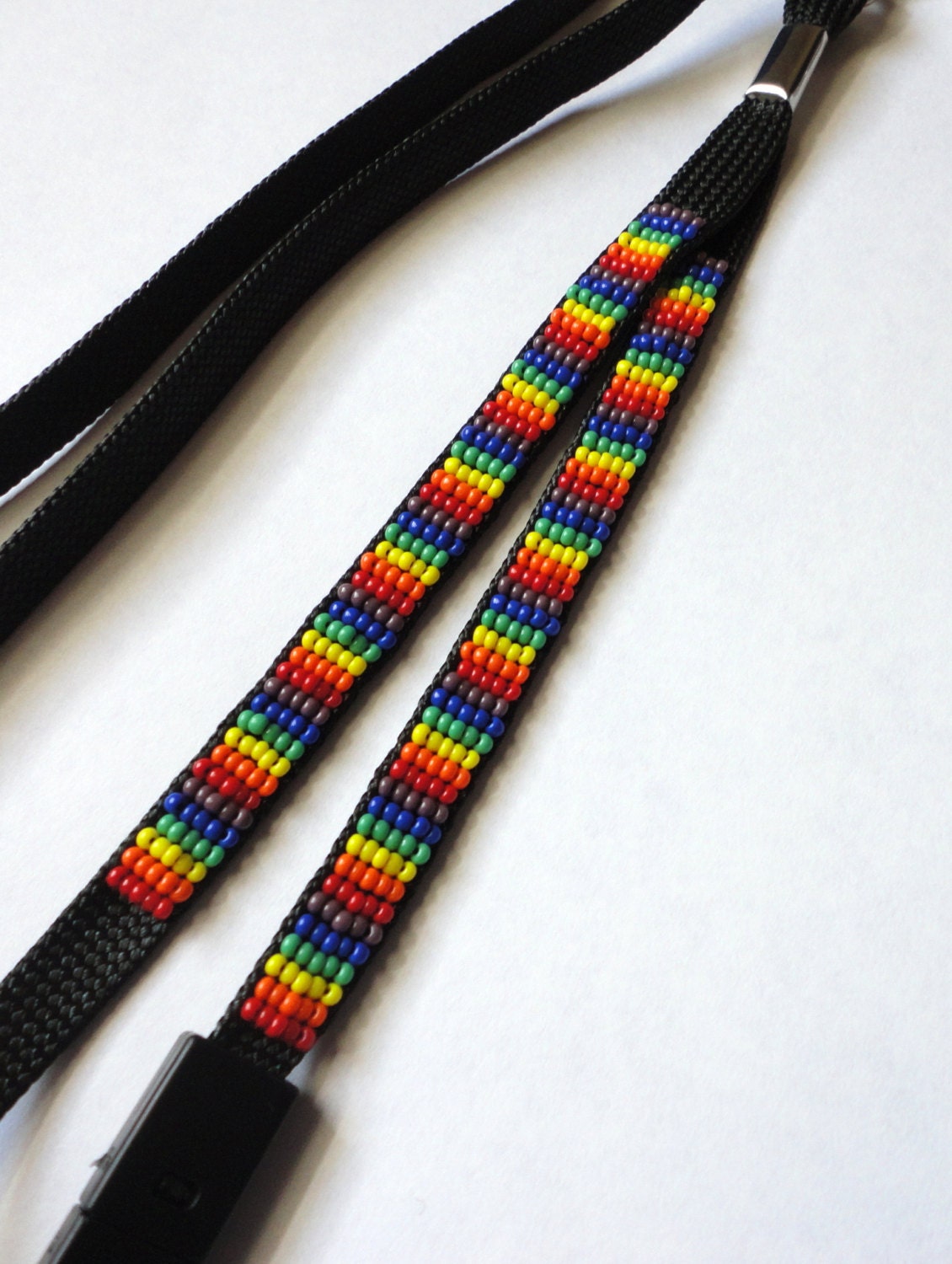 Native American Style Beaded Lanyard by AlphaMelsBeadwork on Etsy