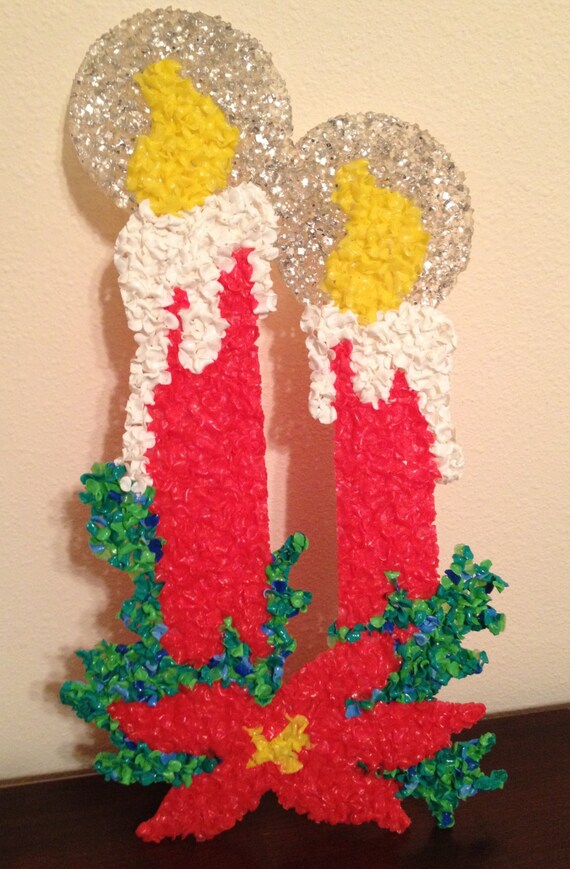 Melted popcorn Christmas decoration by EclectiveGoods on Etsy