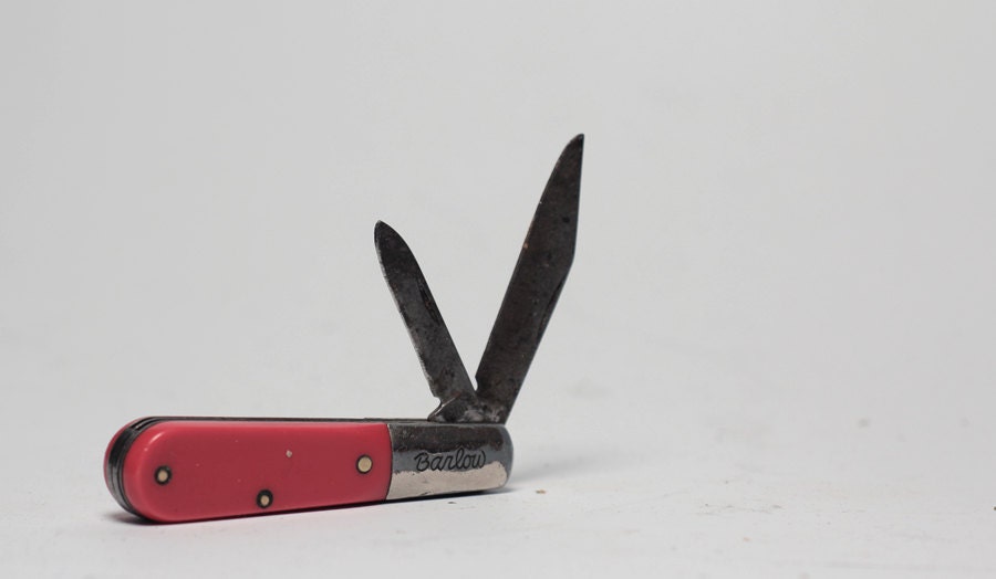 Red Barlow Imperial Folding Knife by THEPOPULARGURU on Etsy