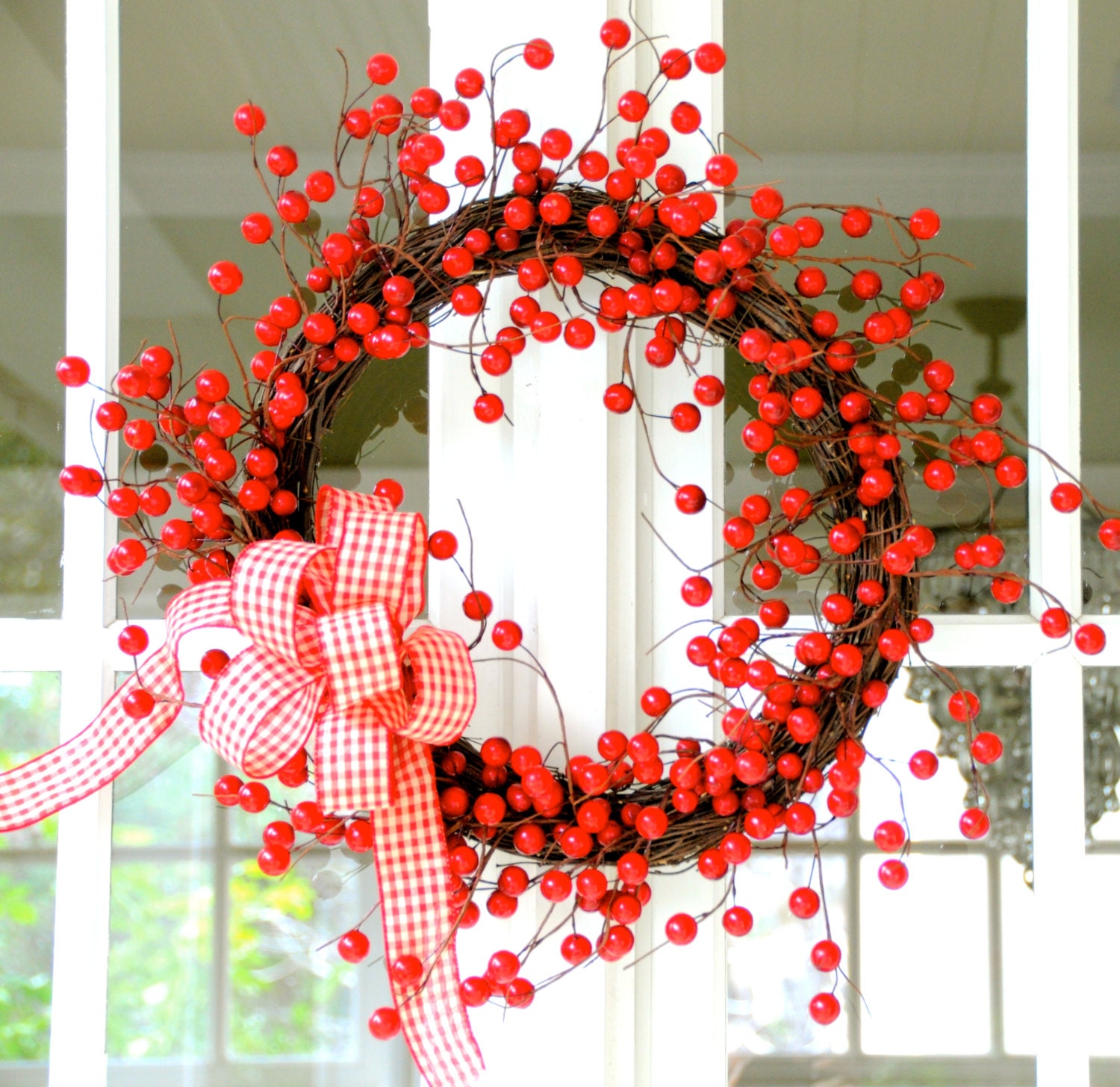 Beautiful Valentine's Wreath, Spring Wreath, Holiday Wreath, Red Wreath, Gingham Wreath - SomethingWhimdesigns Beautiful Valentine's Wreath, Spring Wreath, Holiday Wreath, Red Wreath, Gingham Wreath - SomethingWhimdesigns
