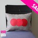 Ombre Trio Pillow - Strawberry Red