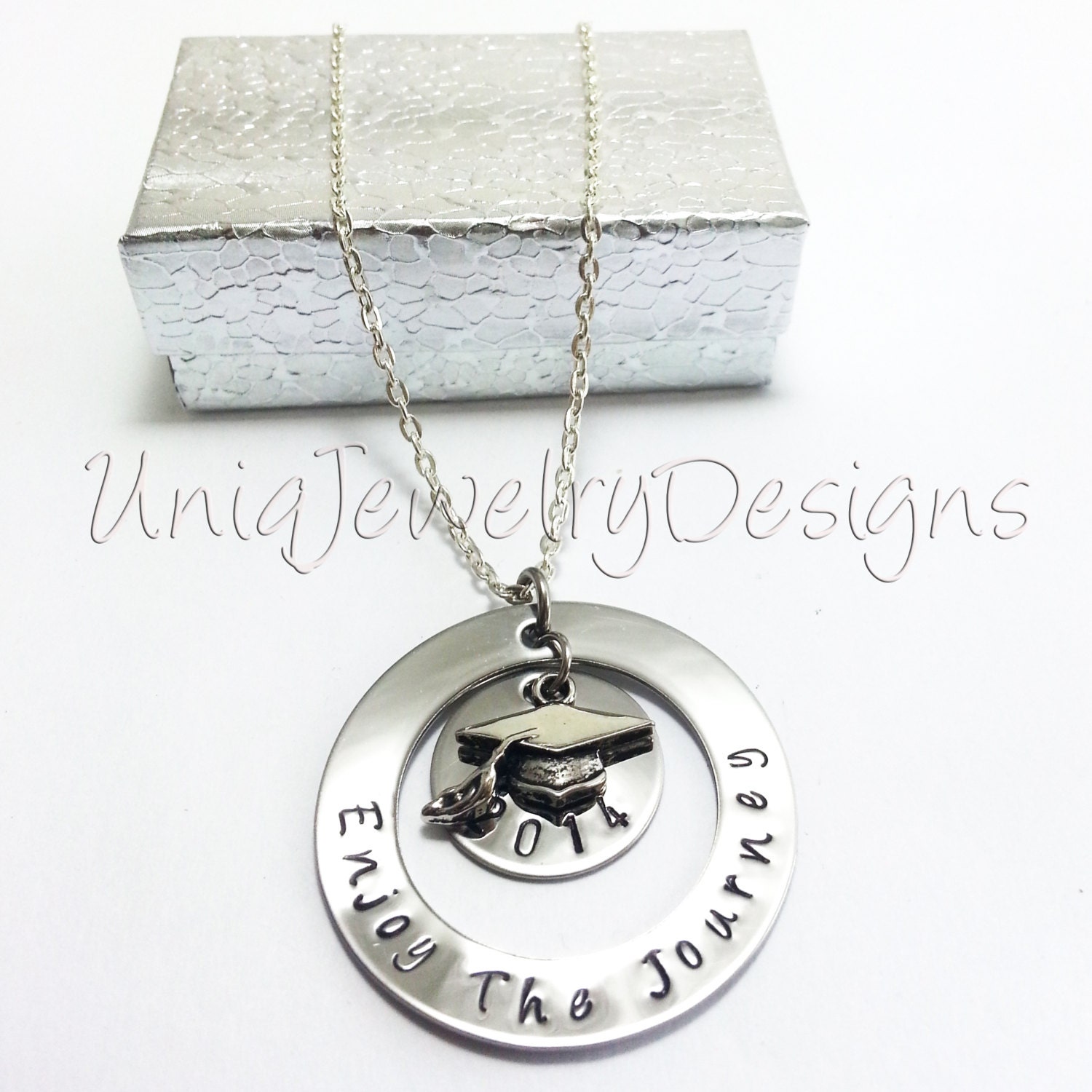 Graduation jewelry high school college by UniqJewelryDesigns