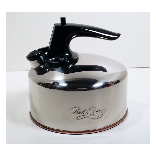 Vintage Paul Revere Whistling Tea Pot Copper by HappyBlueMoon