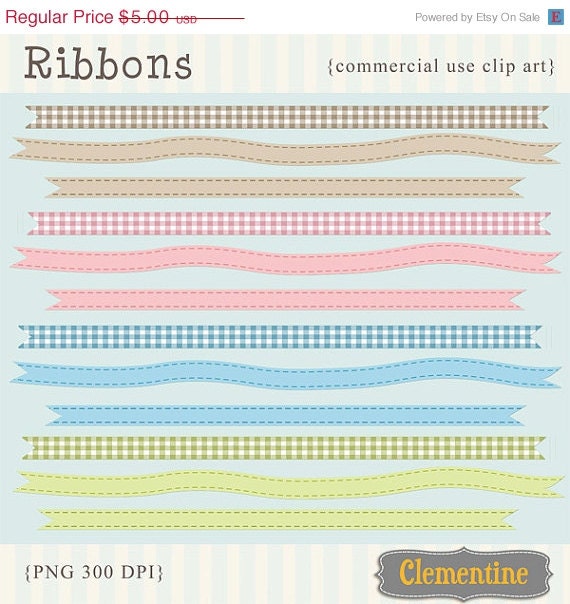 35% off sale Ribbon clip art images, ribbon clipart, royalty free clip art- Instant Download Il_570xn