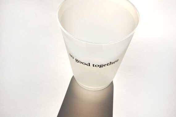 100 Custom Shatterproof Frosted Cups 16oz by confettigrey on Etsy