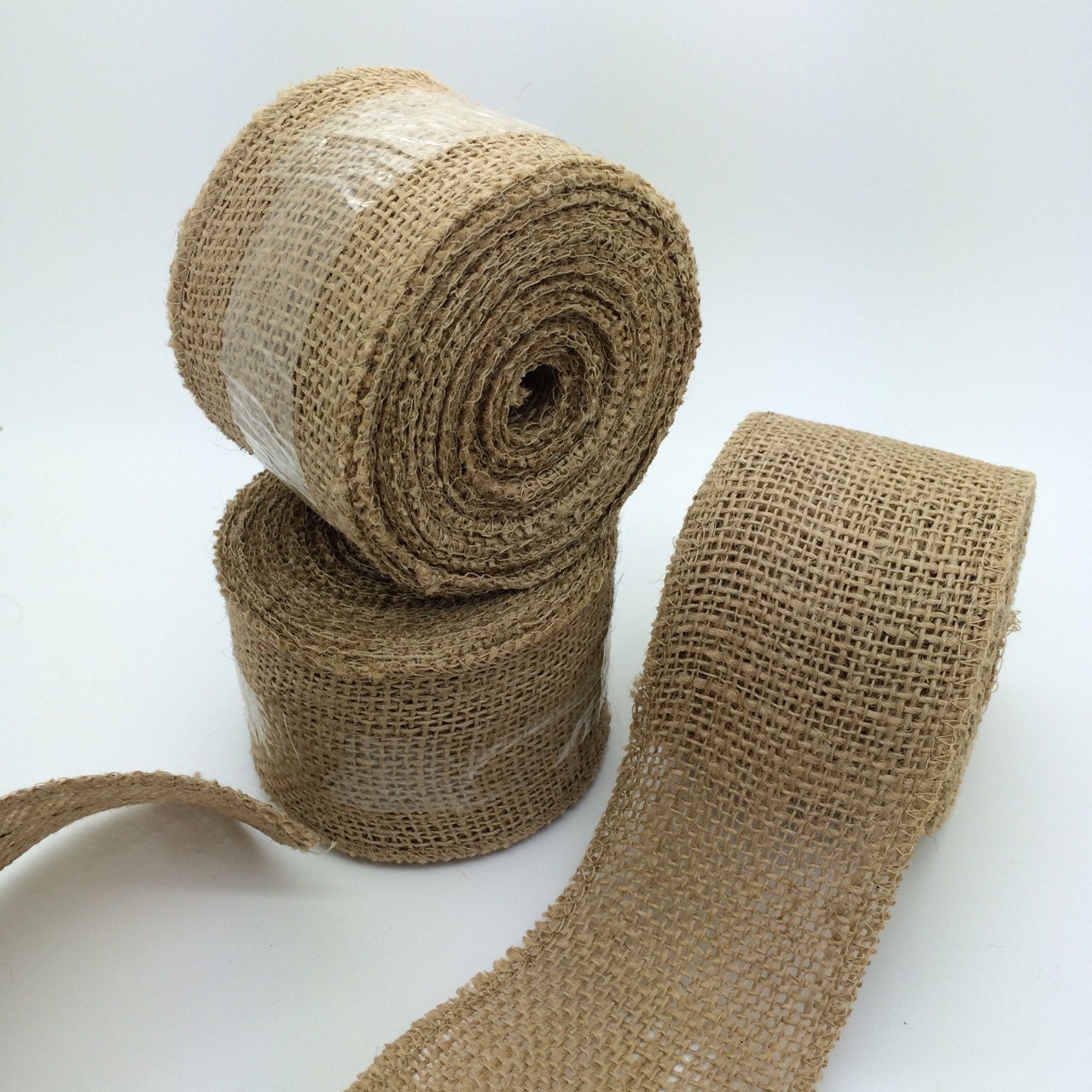 2 5 Burlap Ribbon Natural Burlap Jute Wide Trim 10