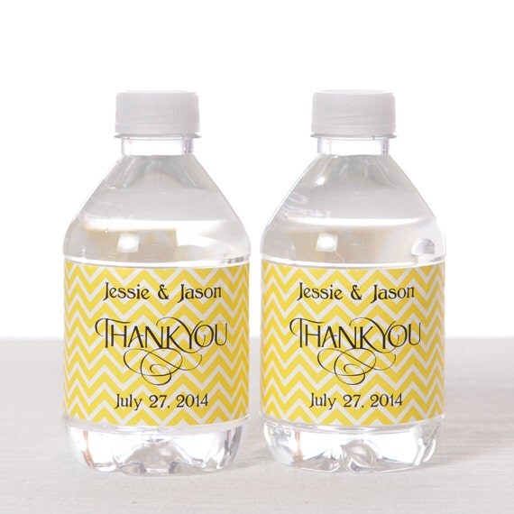 100 Wedding Water Bottle Labels - Waterproof Self Stick Labels Il_570xn
