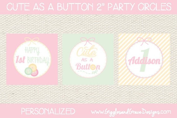 Cute As A Button 2" Party Circles Printable Il_570xn