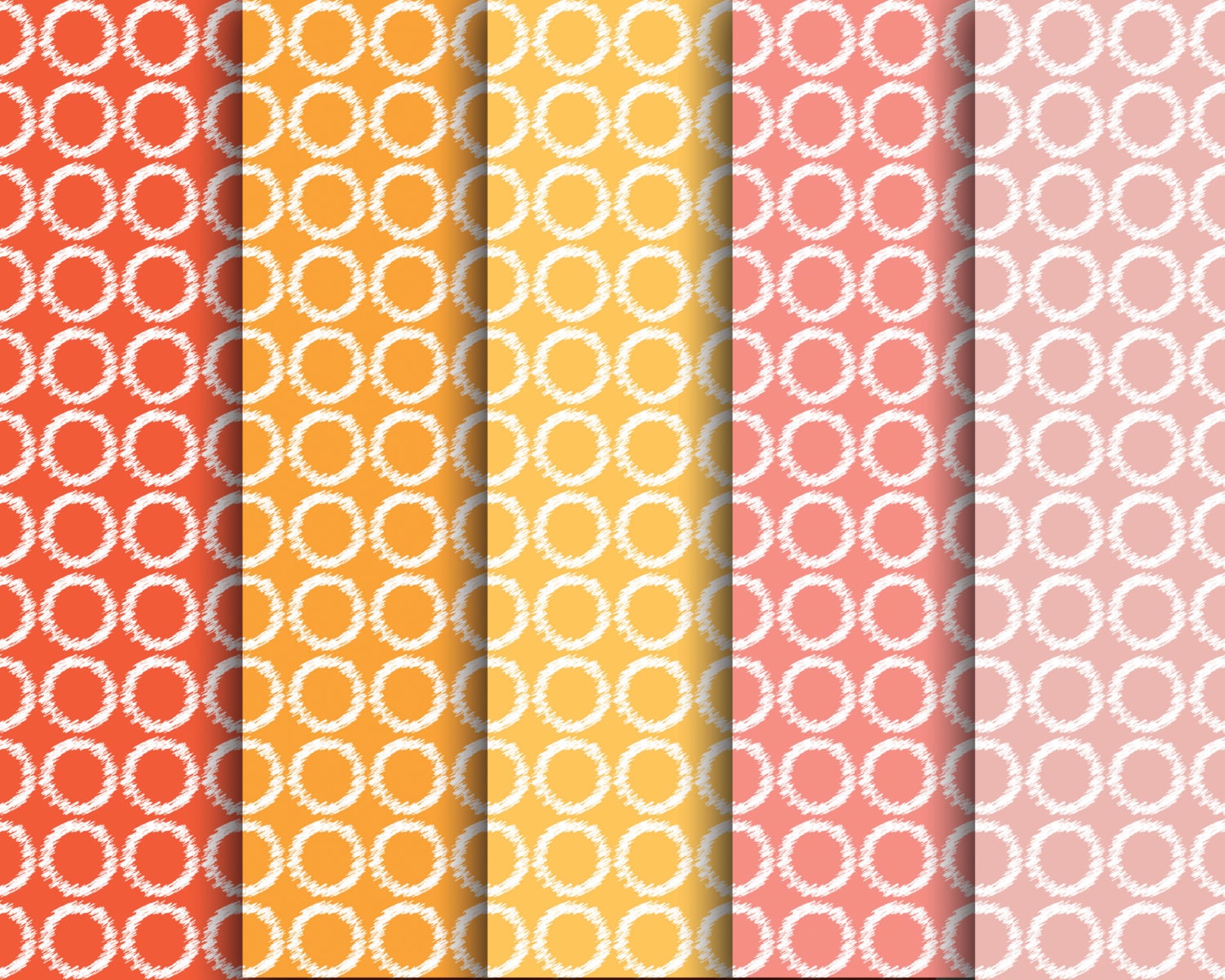 60% OFF SALE Patterned Digital Paper Pack Fruit Loops 5 pieces jpeg files Il_570xn