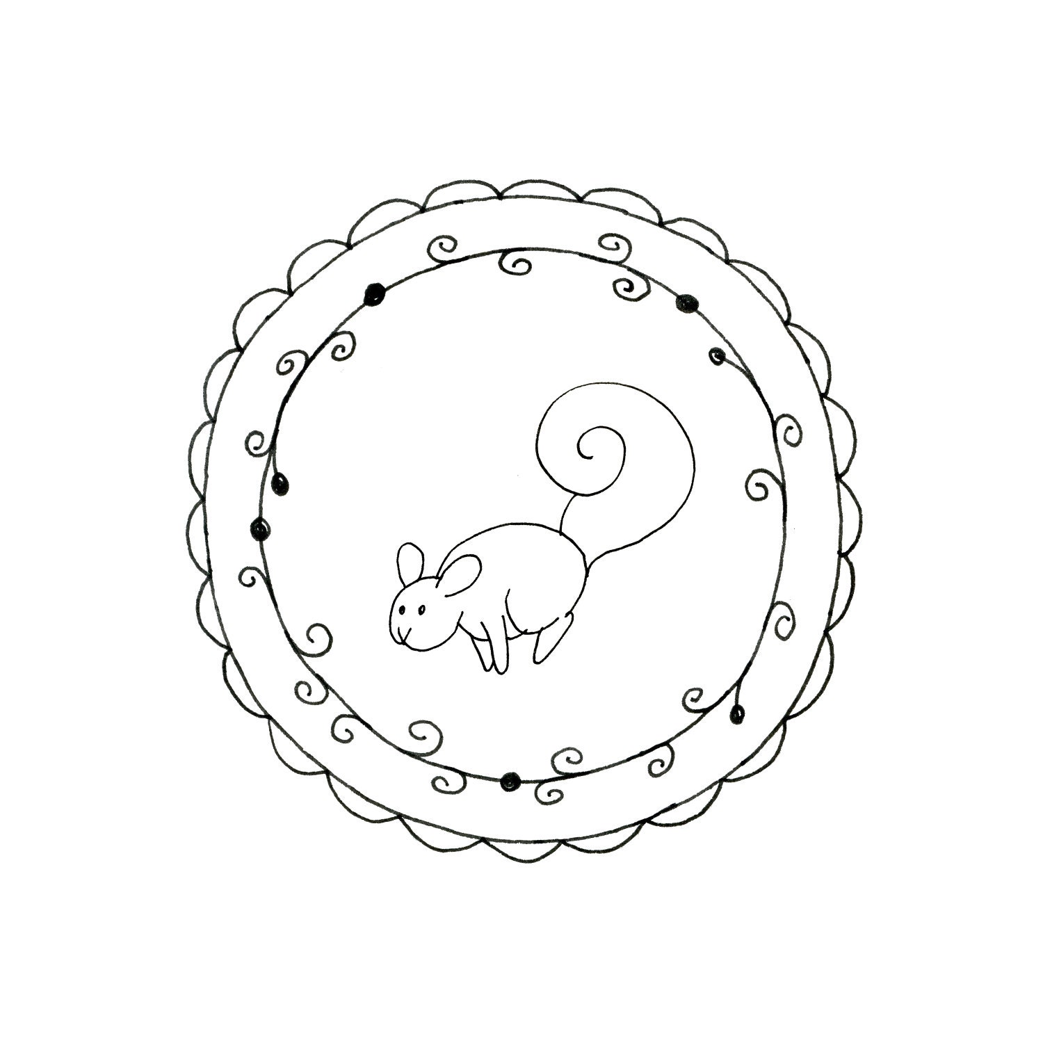 Squirrel printable embroidery pattern by teenytinyhappythings Squirrel printable embroidery pattern by teenytinyhappythings