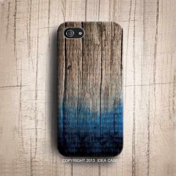 iPhone 5S case - Watercolour pain on Wood , wood iphone 5 case , iphone 4s iphone 5S case