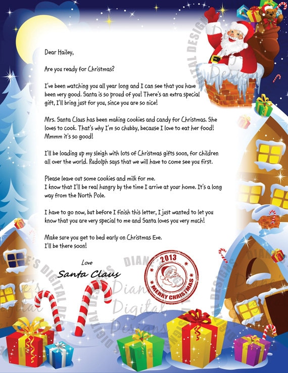 Free Custom Letters From Santa Printable