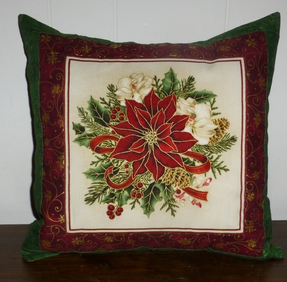 Christmas Decorative Pillow Cover by SuesCreatingCottage on Etsy