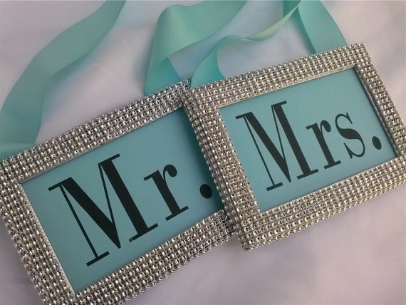 Sweetheart Table Signs - Tiffany & Co. Inspired Wedding Signs - Tiffany Wedding Signs