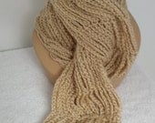 Ultra soft airy beige scarf - softtotouch