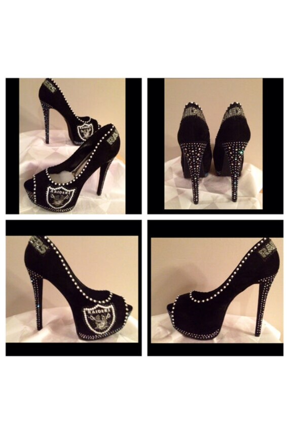 raiders high heels custom heels oakland raiders heels raiders bling by raiders high heels custom heels oakland raiders heels raiders bling by