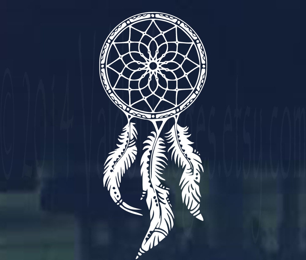 Boho style dream catcher car decal car sticker by ValdonImages