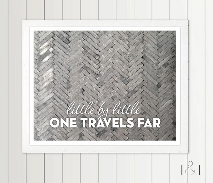Items similar to Not All Those Who Wander Are Lost print Chevron