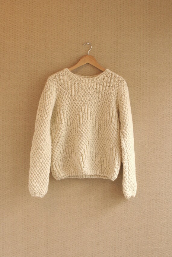 CUSTOM Listing For Carolyn Slouchy Natural / Ivory Hand by ...