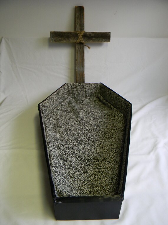 Items similar to Gothic Coffin Shaped Pet Bed for Small Dogs and Cats