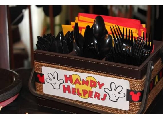 Mickey Mouse Handy Helpers Silverware Wrap by SeeShellsCrafts