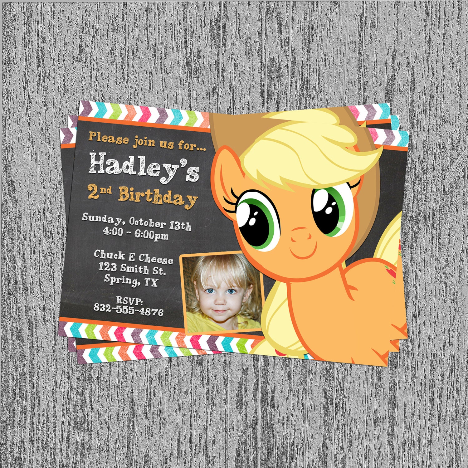 My Little Pony Applejack Custom Birthday by LastingMomentsDesign