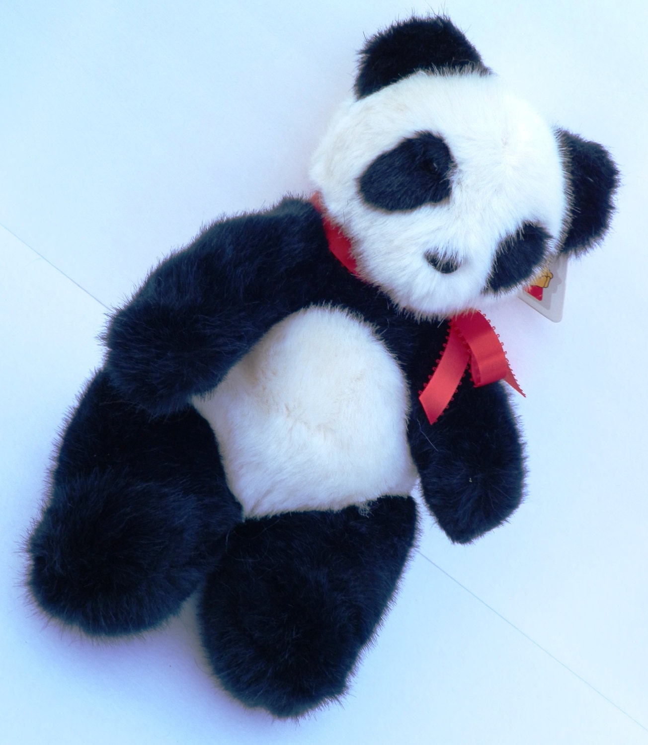 vintage panda bear stuffed animal