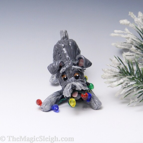 schnauzer christmas ornament with lights by themagicsleigh schnauzer christmas ornament with lights by themagicsleigh