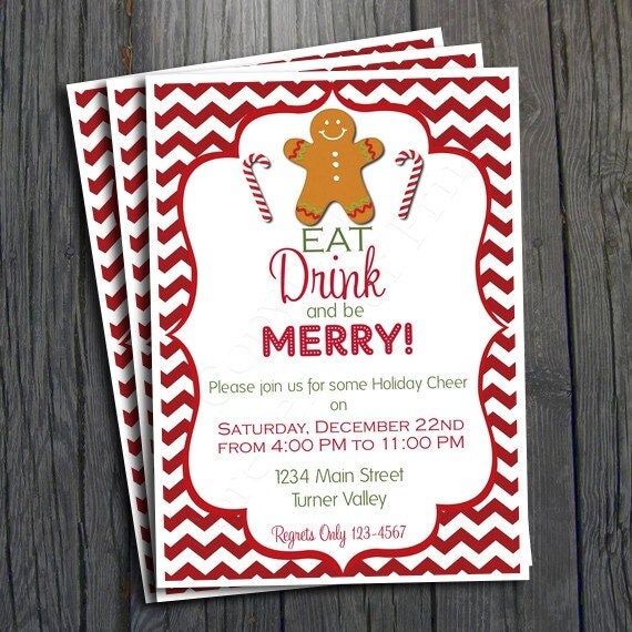 Christmas Party Invitation - Il_570xn
