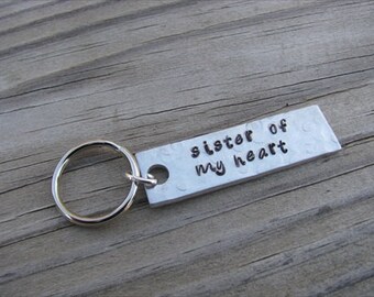 ... gift gift for cousin hand stamped keychain best friend keychain sister